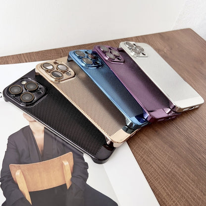 For iPhone 13 Electroplated PC Frameless Cooling Phone Case(Purple) - iPhone 13 Cases by buy2fix | Online Shopping UK | buy2fix