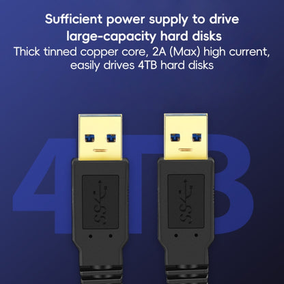 USB 3.0 Male To USB 3.0 Male Double End USB Cable, Length:1m(Black) - USB 3.0 by buy2fix | Online Shopping UK | buy2fix