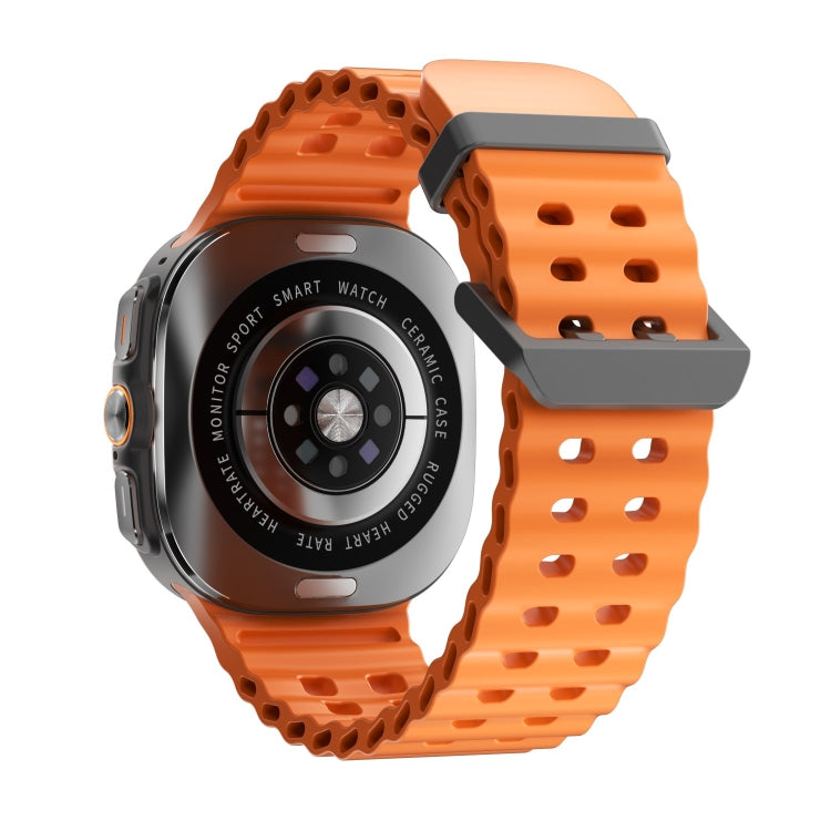 W7 1.43 inch IP68 Waterproof Smart Watch, Support Sedentary Reminder / Sleep Monitoring(Orange) - Smart Watches by buy2fix | Online Shopping UK | buy2fix