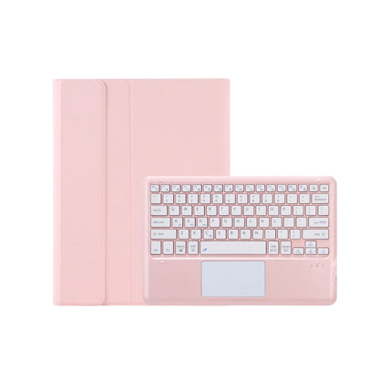 For Xiaomi Redmi Pad Pro 12.1 A0N11-A Detachable Bluetooth Keyboard TPU Lambskin Leather Tablet Case with Touchpad(Pink White) - Others Keyboard by buy2fix | Online Shopping UK | buy2fix