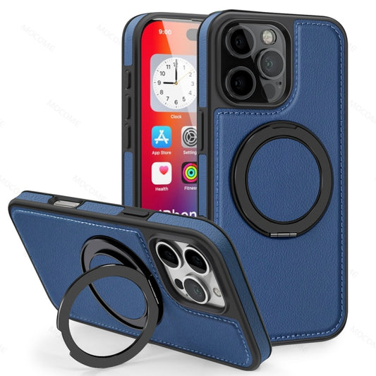 For iPhone 16 Pro Max Yashi 360 Degree Rotating MagSafe Holder Phone Case(Blue) - iPhone 16 Pro Max Cases by buy2fix | Online Shopping UK | buy2fix