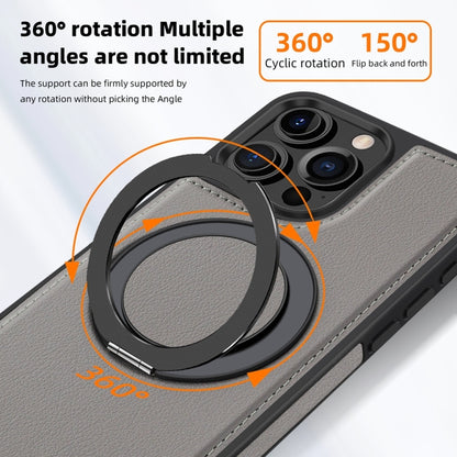 For iPhone 16 Pro Yashi 360 Degree Rotating MagSafe Holder Phone Case(Grey) - iPhone 16 Pro Cases by buy2fix | Online Shopping UK | buy2fix