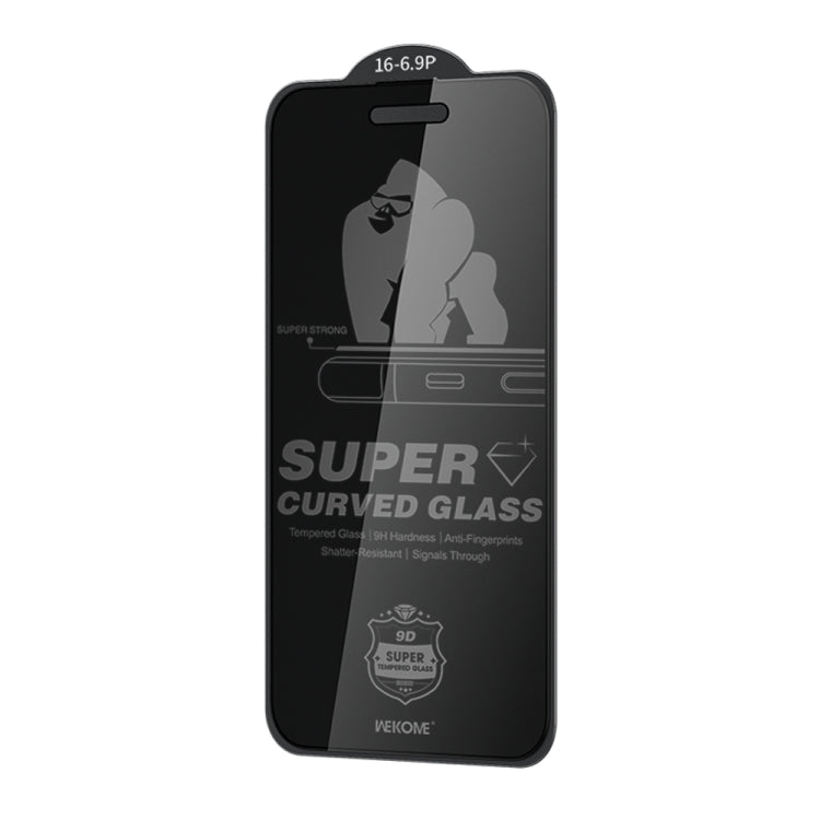 For iPhone 16 Pro WK WTP-093 King Kong 6D Curved 360 Degree Privacy Tempered Glass Film - iPhone 16 Pro Tempered Glass by WK | Online Shopping UK | buy2fix