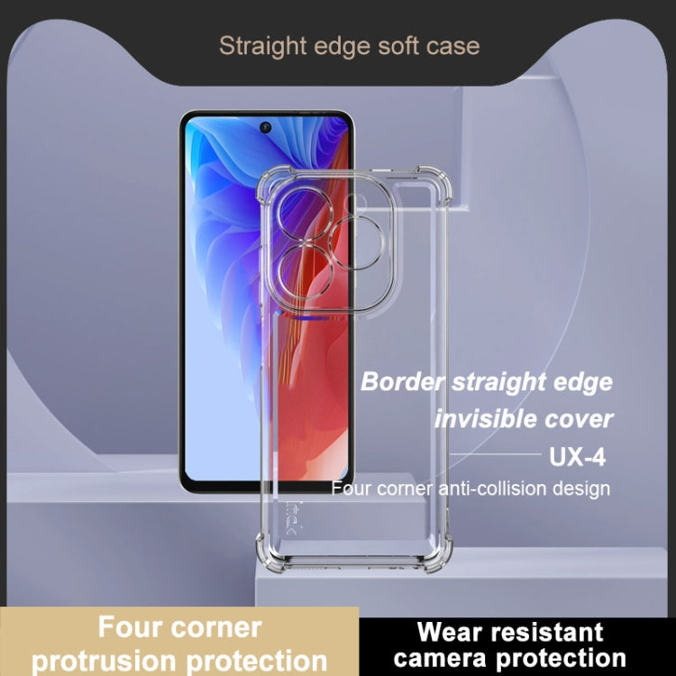 For itel P55 4G IMAK UX-4 Series Four-corner Shockproof Phone Case(Transparent) - More Brand by imak | Online Shopping UK | buy2fix