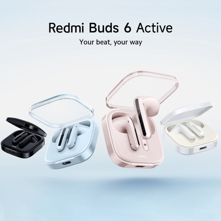 Original Xiaomi Redmi Buds 6 Active BT5.4 In-ear True Wireless Earbuds(Black) - In Ear Wired Earphone by Xiaomi | Online Shopping UK | buy2fix