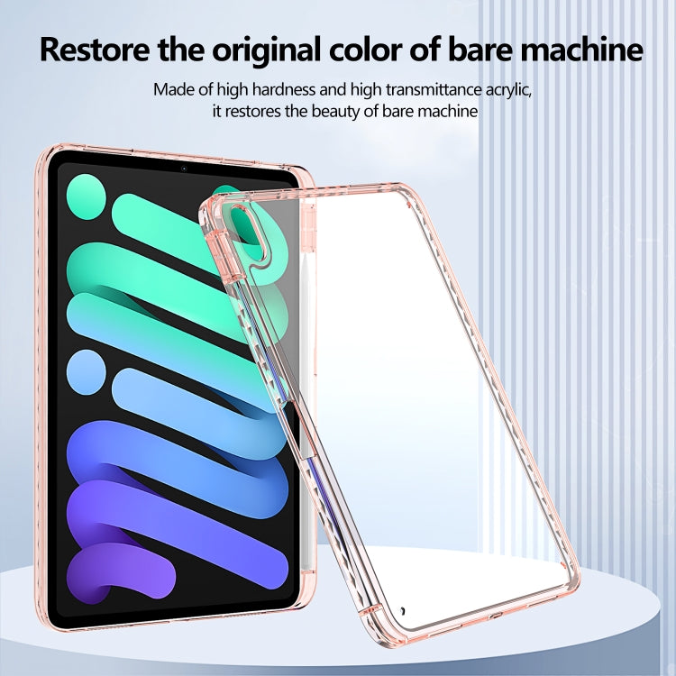 For iPad Pro 13 2024 Acrylic Hybrid TPU Tablet Case with Pen Slot(Pink) - iPad Pro 13 2024 Cases by buy2fix | Online Shopping UK | buy2fix