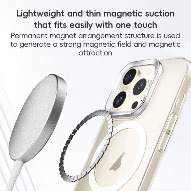 For iPhone 16 Pro ZGA Magsafe Clear PC Tempered Glass Phone Case(Frosted White) - iPhone 16 Pro Cases by ZGA | Online Shopping UK | buy2fix