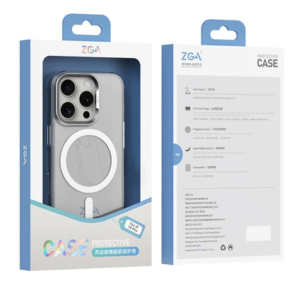 For iPhone 16 ZGA Magsafe Clear PC Tempered Glass Phone Case(Transparent) - iPhone 16 Cases by ZGA | Online Shopping UK | buy2fix