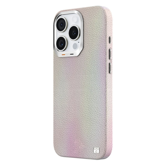 For iPhone 16 Pro Max TGVIS VIDA Series MagSafe Magnetic PU Leather Phone Case(White) - iPhone 16 Pro Max Cases by TGVIS | Online Shopping UK | buy2fix