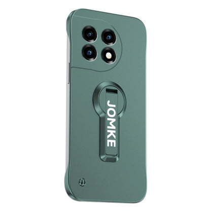 For OnePlus 11 Baking Varnish 360 Rotate Holder No Frame PC Phone Case(Green) - OnePlus Cases by buy2fix | Online Shopping UK | buy2fix