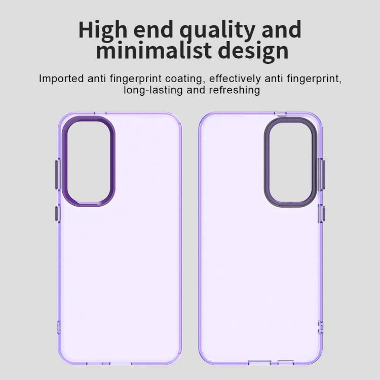 For Samsung Galaxy S25+ 5G Candy PC Hybrid TPU Shockproof Phone Case(Purple) - Galaxy S25+ 5G Cases by buy2fix | Online Shopping UK | buy2fix