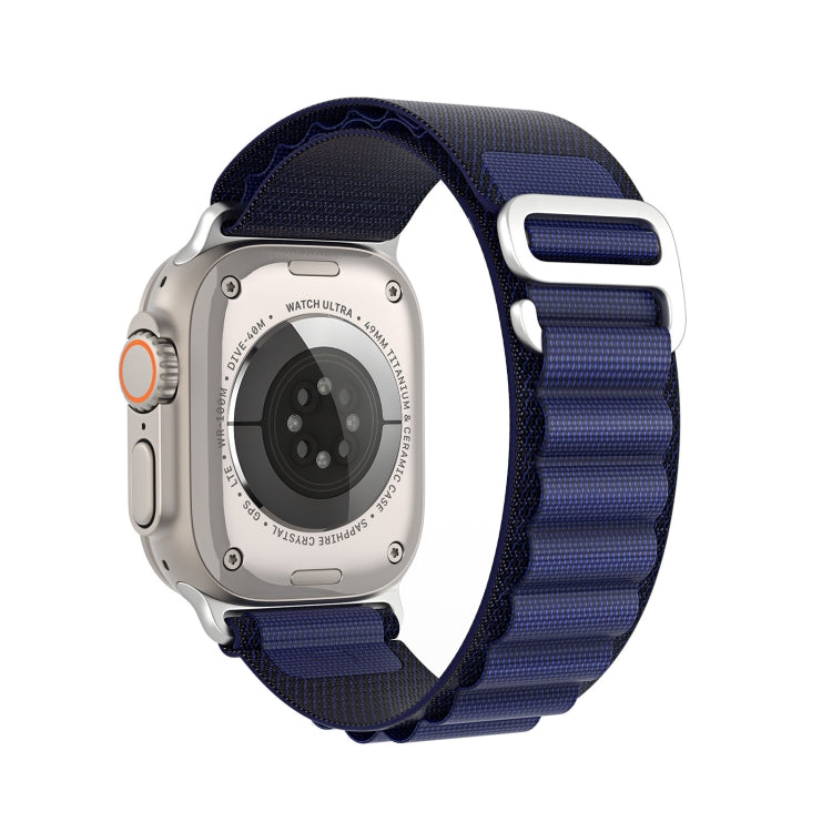 For Apple Watch 46mm / 49mm / 45mm / 44mm DUX DUCIS GS Series Nylon Loop Watch Band(Navy Blue) - Watch Bands by DUX DUCIS | Online Shopping UK | buy2fix