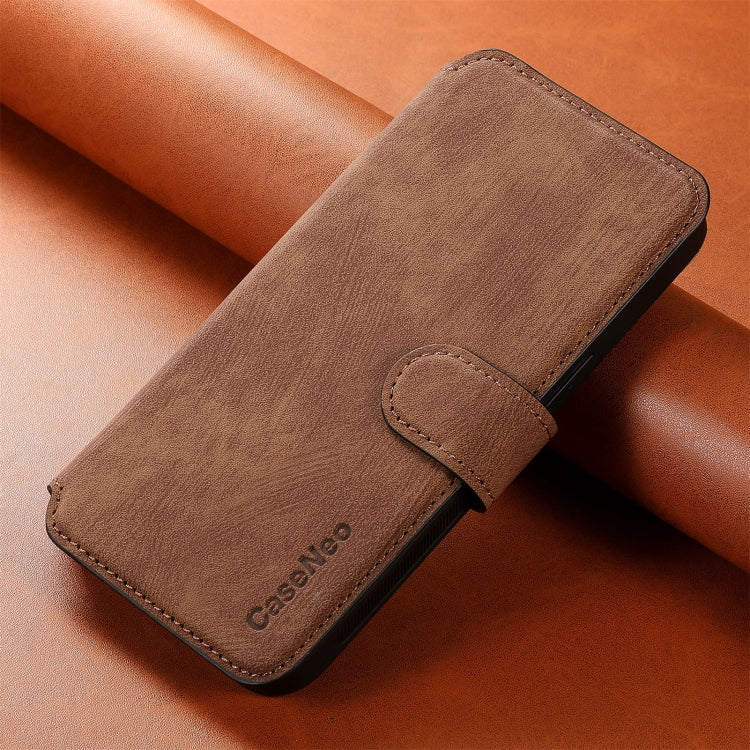 For iPhone 16 Pro CaseNeo MagSafe RFID Anti-theft Retro Leather Phone Case(Brown) - iPhone 16 Pro Cases by CaseNeo | Online Shopping UK | buy2fix