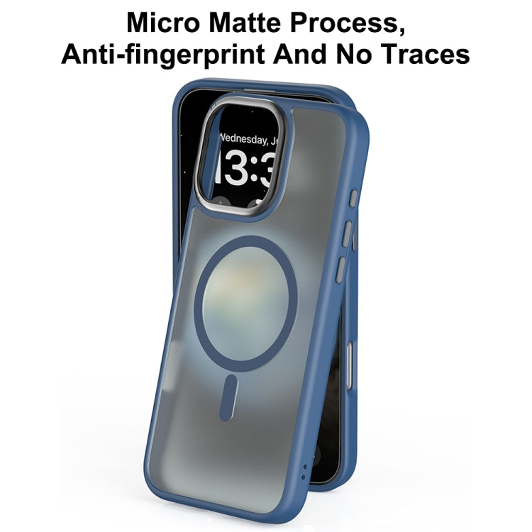 For iPhone 16 Pro Mutural Skin Feel Series Frosted MagSafe Magnetic Phone Case(Black) - iPhone 16 Pro Cases by Mutural | Online Shopping UK | buy2fix