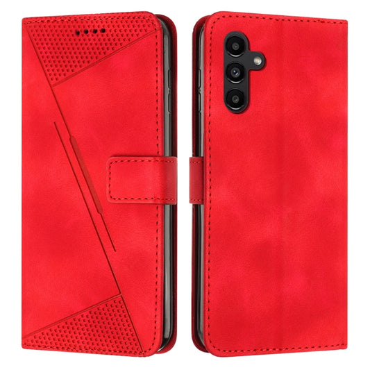 For Samsung Galaxy S25+ / S24+ 5G 5G Dream Triangle Leather Phone Case with Long Lanyard(Red) - Galaxy S25+ 5G Cases by buy2fix | Online Shopping UK | buy2fix