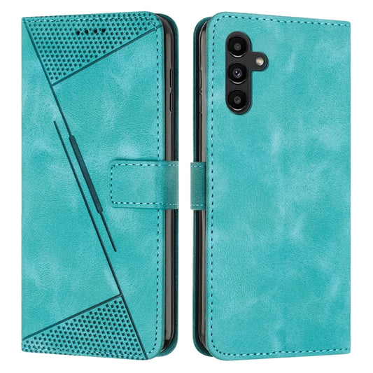 For Samsung Galaxy S25+ / S24+ 5G 5G Dream Triangle Leather Phone Case with Long Lanyard(Green) - Galaxy S25+ 5G Cases by buy2fix | Online Shopping UK | buy2fix