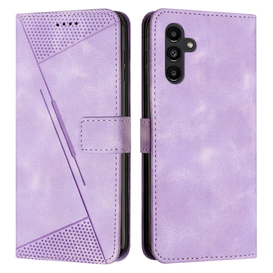 For Samsung Galaxy S25+ / S24+ 5G 5G Dream Triangle Leather Phone Case with Long Lanyard(Purple) - Galaxy S25+ 5G Cases by buy2fix | Online Shopping UK | buy2fix