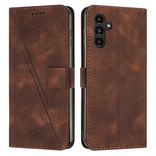 For Samsung Galaxy S25+ / S24+ 5G 5G Dream Triangle Leather Phone Case with Long Lanyard(Brown) - Galaxy S25+ 5G Cases by buy2fix | Online Shopping UK | buy2fix