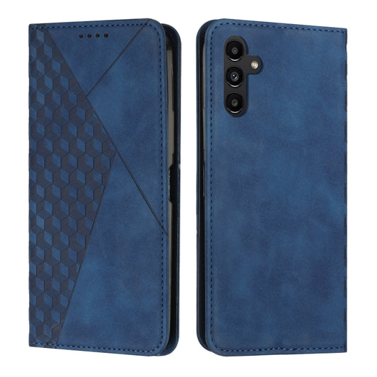 For Samsung Galaxy S25+ / S24+ 5G Diamond Splicing Skin Feel Magnetic Leather Phone Case(Blue) - Galaxy S25 5G Cases by buy2fix | Online Shopping UK | buy2fix