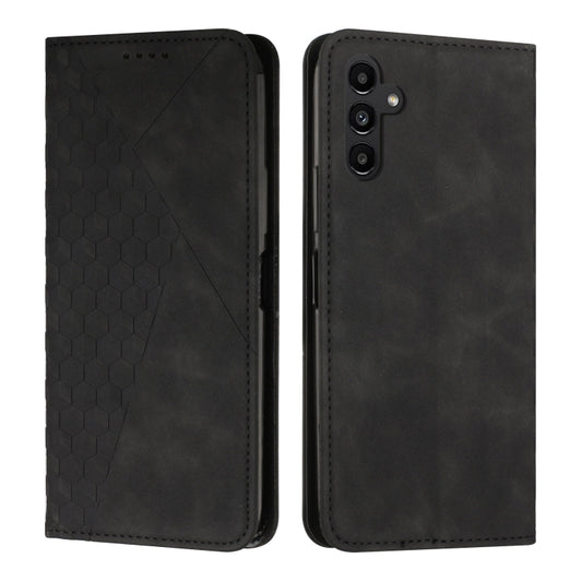 For Samsung Galaxy S25+ / S24+ 5G Diamond Splicing Skin Feel Magnetic Leather Phone Case(Black) - Galaxy S25 5G Cases by buy2fix | Online Shopping UK | buy2fix