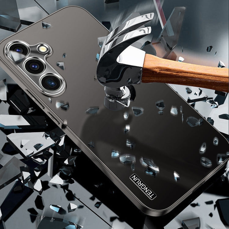 For Samsung Galaxy S25 5G Streamer Series Micro Frosted Metal Paint PC Phone Case(Black) - Galaxy S25 5G Cases by buy2fix | Online Shopping UK | buy2fix