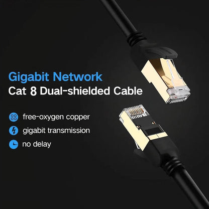 2m Gigabit Network Cat 8 Dual-shielded Cable - Lan Cable and Tools by buy2fix | Online Shopping UK | buy2fix