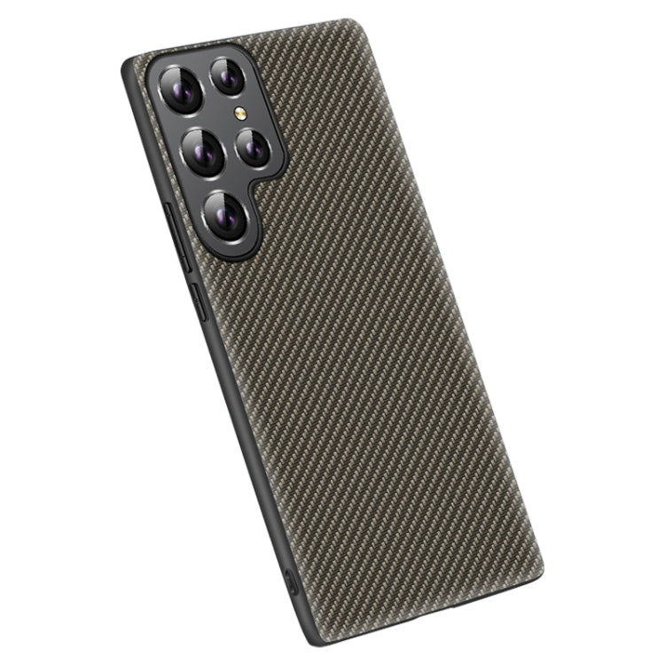 For Samsung Galaxy S25 Ultra 5G Carbon Fiber Texture Printing Phone Case(Gold) - Galaxy S25 Ultra 5G Cases by buy2fix | Online Shopping UK | buy2fix