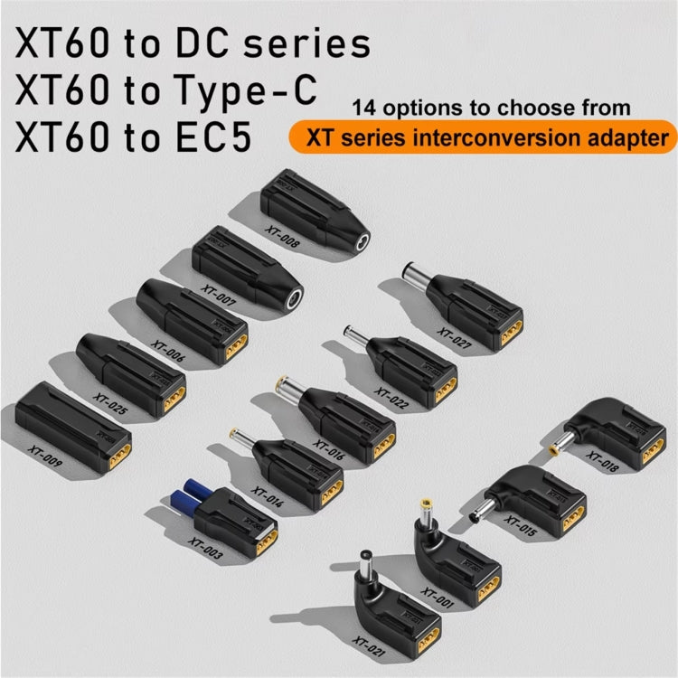 XT-025 XT60 Male to 5.5x2.1 Female Interchange Adapter - Universal Power Adapter by buy2fix | Online Shopping UK | buy2fix