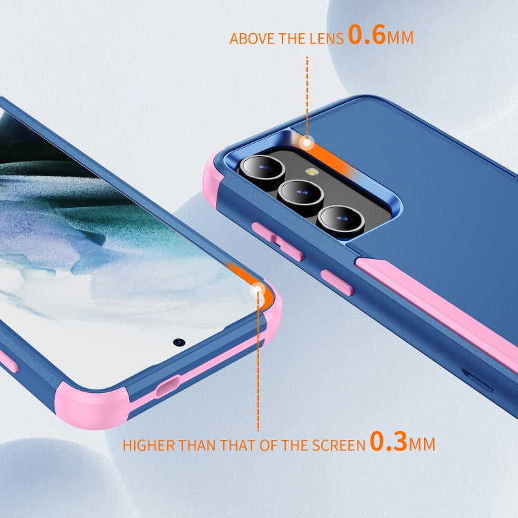 For Samsung Galaxy S25+ 5G TPU + PC Shockproof Protective Phone Case(Royal Blue + Pink) - Galaxy S25+ 5G Cases by buy2fix | Online Shopping UK | buy2fix