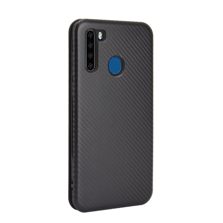 For Blackview A80 Pro Carbon Fiber Texture Horizontal Flip TPU + PC + PU Leather Case with Card Slot(Black) - More Brand by buy2fix | Online Shopping UK | buy2fix