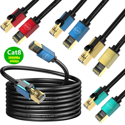 2m Home Fiber Bandwidth 10 Gigabit CAT8 Network Cable(Green) - Lan Cable and Tools by buy2fix | Online Shopping UK | buy2fix