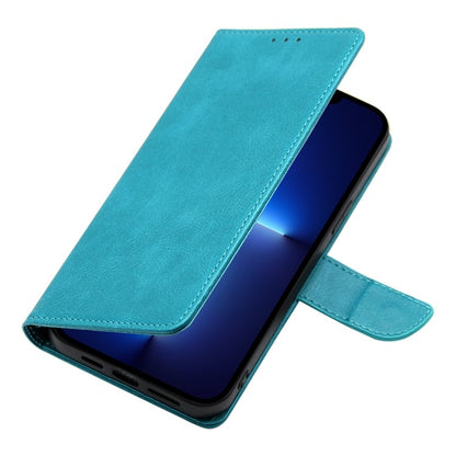 For Samsung Galaxy S25+ 5G Calf Texture Buckle Flip Leather Phone Case(Light Blue) - Galaxy S25+ 5G Cases by buy2fix | Online Shopping UK | buy2fix