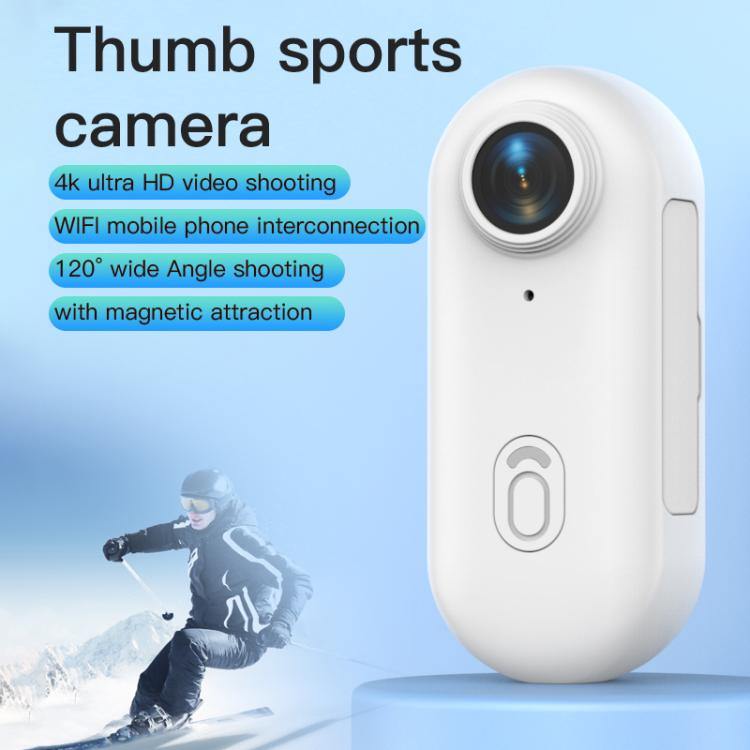 H88 4K Thumb Sports Camera Mini WiFi Camera, Specification:Standard Version(Black) - Video Cameras by buy2fix | Online Shopping UK | buy2fix