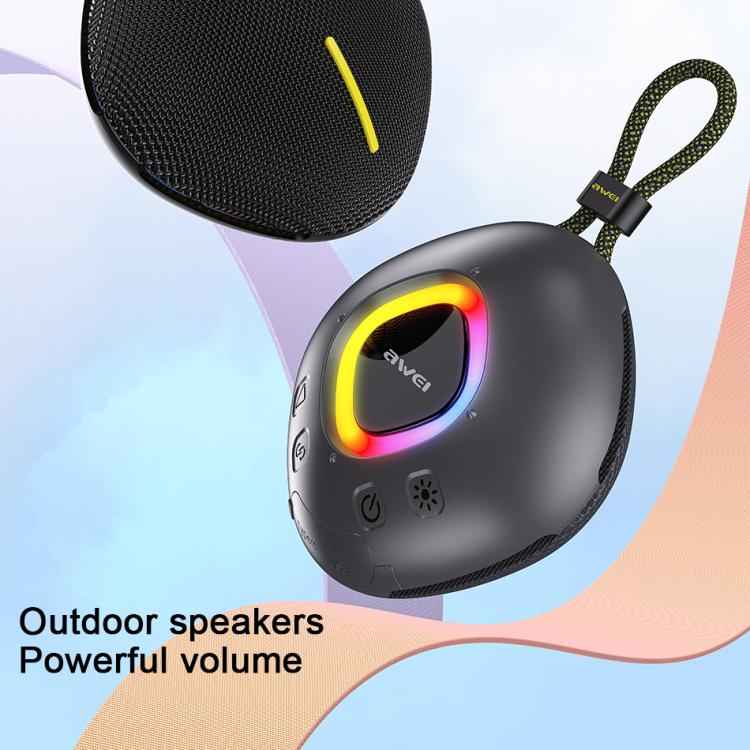 awei KA6 8W Portable Bluetooth Speaker with RGB Light(Black) - Desktop Speaker by awei | Online Shopping UK | buy2fix