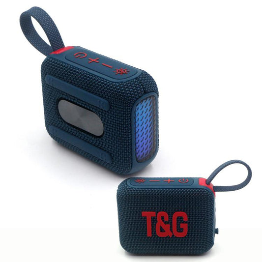 T&G TG445 Portable Stereo Subwoofer Bass RGB Light Wireless TWS BT Speaker(Navy Blue) - Desktop Speaker by T&G | Online Shopping UK | buy2fix