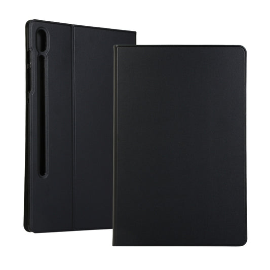 For Samsung Galaxy Tab S8+ / Tab S8 Plus /  Tab S7 FE / Tab S7+ / T970 Horizontal Flip Elasticity PU + TPU Leather Case with Holder(Black) - Galaxy Tab S8+ Cases by buy2fix | Online Shopping UK | buy2fix