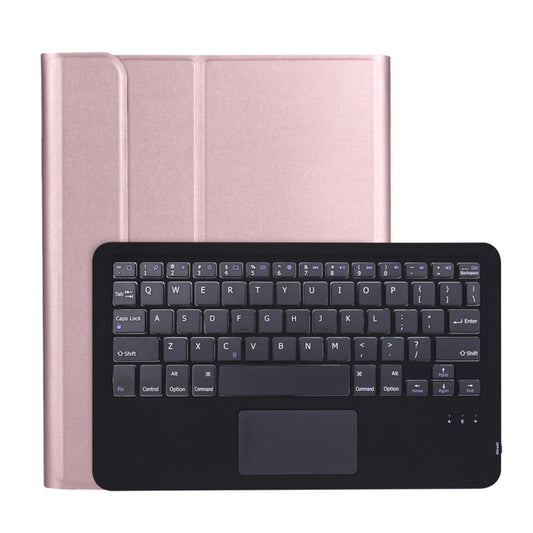 A098B-A Detachable ABS Ultra-thin Bluetooth Keyboard + TPU Tablet Case for iPad Air 4 10.9 inch (2020), with Stand & Pen Slot & Touch(Rose Gold) - For iPad Air by buy2fix | Online Shopping UK | buy2fix