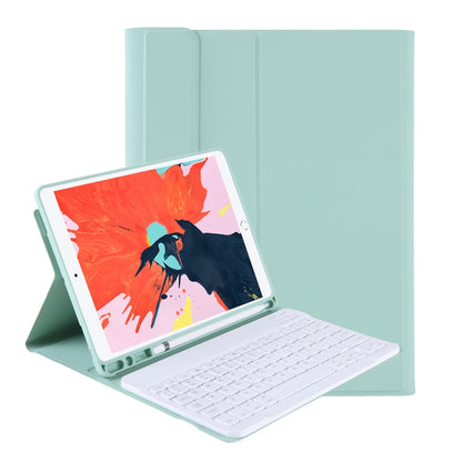 T098B Integrated Ultra-thin Candy Colors Bluetooth Keyboard Tablet Case for iPad Air 4 10.9 inch (2020), with Stand & Pen Slot(Light Green) - For iPad Air by buy2fix | Online Shopping UK | buy2fix