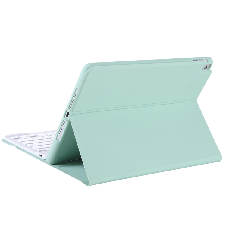 T098B Integrated Ultra-thin Candy Colors Bluetooth Keyboard Tablet Case for iPad Air 4 10.9 inch (2020), with Stand & Pen Slot(Light Green) - For iPad Air by buy2fix | Online Shopping UK | buy2fix