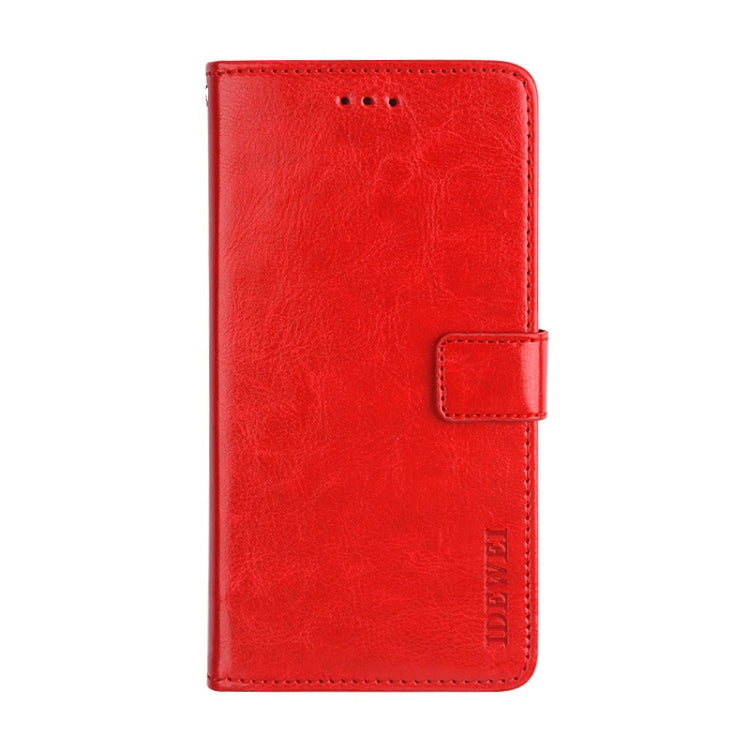 For Blackview BV5500 idewei Crazy Horse Texture Horizontal Flip Leather Case with Holder & Card Slots & Wallet(Red) - More Brand by idewei | Online Shopping UK | buy2fix