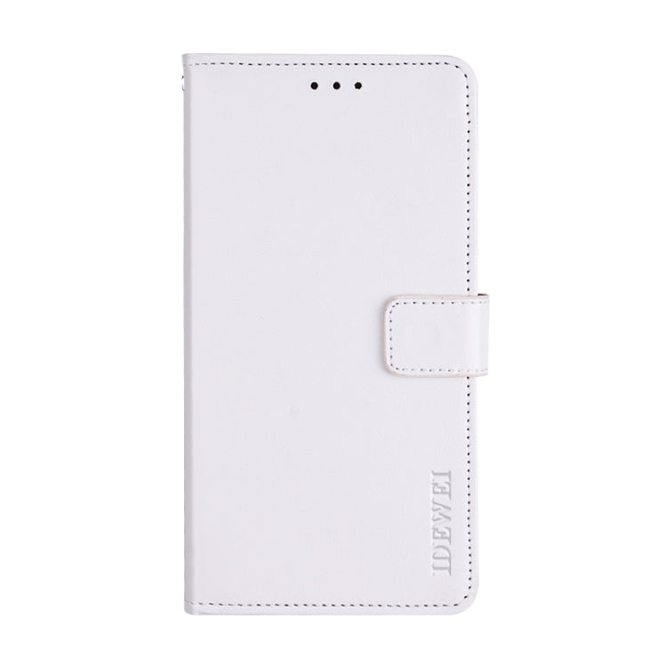 For Infinix Hot 9 Play idewei Crazy Horse Texture Horizontal Flip Leather Case with Holder & Card Slots & Wallet(White) - Infinix Cases by idewei | Online Shopping UK | buy2fix