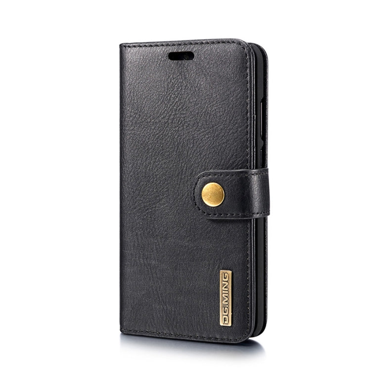 Crazy Horse Texture Flip Detachable Magnetic Leather Case for Huawei P20, with Holder & Card Slots & Wallet (Black) - Huawei Cases by DG.MING | Online Shopping UK | buy2fix