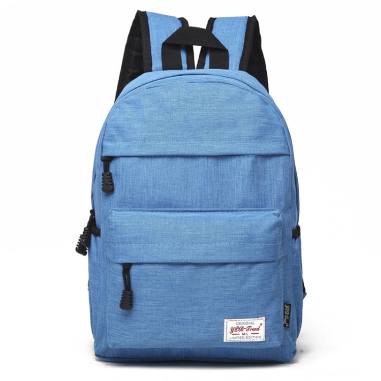 Universal Multi-Function Canvas Cloth Laptop Computer Shoulders Backpack Students Bag for 13-15 inch, Size: 36x25x10cm(Baby Blue) - Backpack by buy2fix | Online Shopping UK | buy2fix