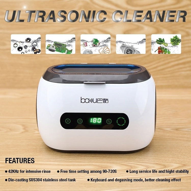 baku BA-3060 220V Household Glasses Jewelry Cleaning Tools Ultrasonic Cleaning Machine, EU Plug - Cleanser by buy2fix | Online Shopping UK | buy2fix