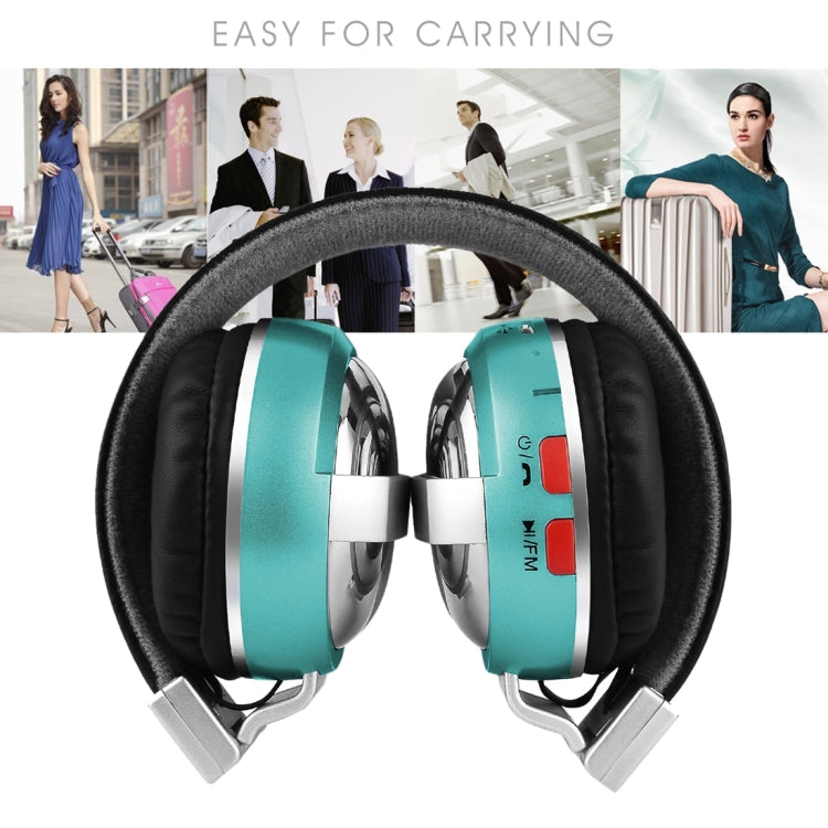 BTH-868 Stereo Sound Quality V4.2 Bluetooth Headphone, Bluetooth Distance: 10m, Support 3.5mm Audio Input & FM(Green) - Headset & Headphone by buy2fix | Online Shopping UK | buy2fix