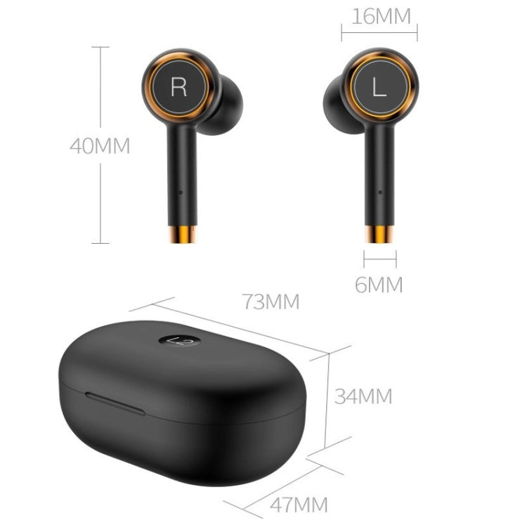 L2 TWS Stereo Bluetooth 5.0 Wireless Earphone with Charging Box, Support Automatic Pairing(Black) - TWS Earphone by buy2fix | Online Shopping UK | buy2fix