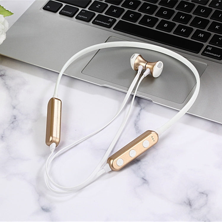 MG-G18 Bluetooth 4.2 Sport Wireless Bluetooth Earphone, Support Card (Gold) - Bluetooth Earphone by buy2fix | Online Shopping UK | buy2fix