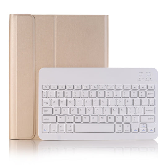 A09B Bluetooth 3.0 Ultra-thin ABS Detachable Bluetooth Keyboard Leather Tablet Case for iPad Air / Pro 10.5 inch (2019), with Pen Slot & Holder (Gold) - For iPad Pro by buy2fix | Online Shopping UK | buy2fix