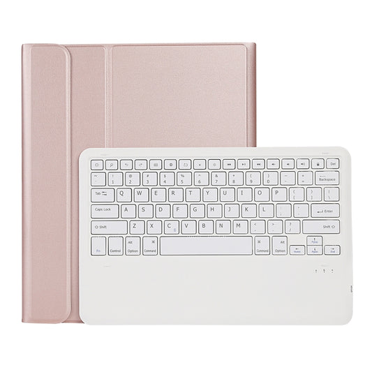 A12B Bluetooth 3.0 Ultra-thin Detachable Bluetooth Keyboard Leather Tablet Case for iPad Pro 12.9 inch （2018）, with Pen Slot & Holder(Rose Gold) - For iPad Pro by buy2fix | Online Shopping UK | buy2fix