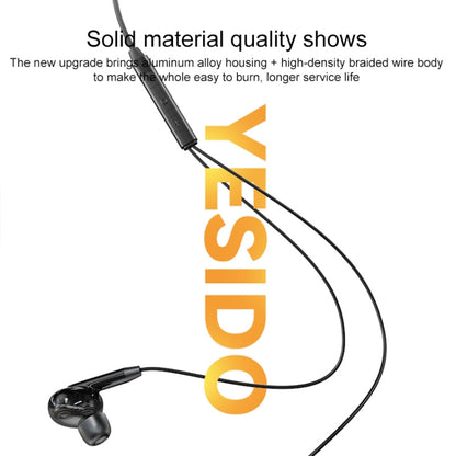 Yesido YH44 Type-C / USB-C In-Ear Wired Earphone, Length: 1.2m (Black) - Type-C Earphone by Yesido | Online Shopping UK | buy2fix